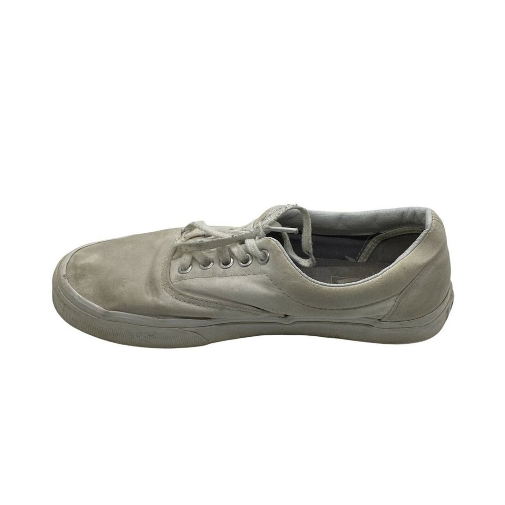 Vans Off The Wall Womens White Round Toe Lace Up Athletic Sneakers Shoes Sz 9.5